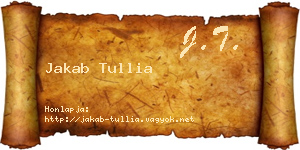 Jakab Tullia névjegykártya